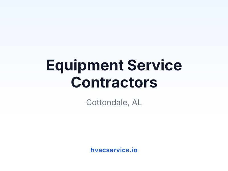 Equipment Service Contractors