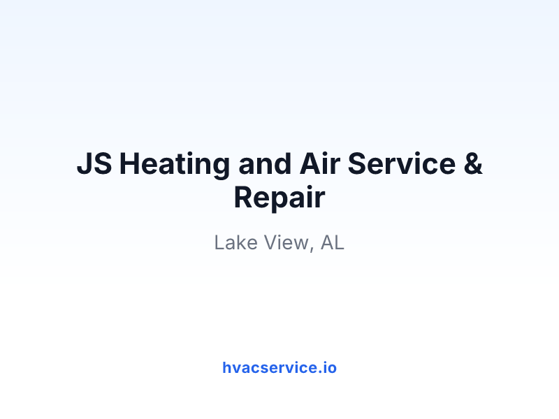 JS Heating and Air Service & Repair