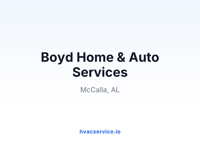 Boyd Home & Auto Services