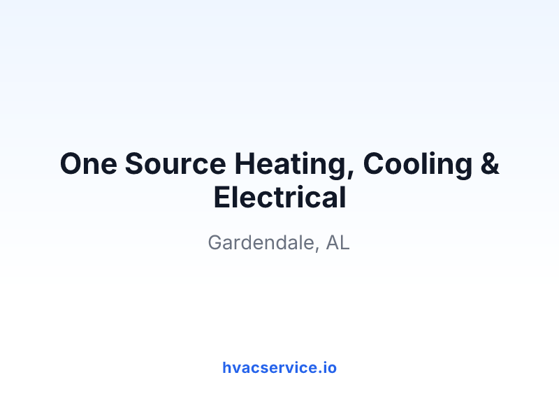 One Source Heating, Cooling & Electrical