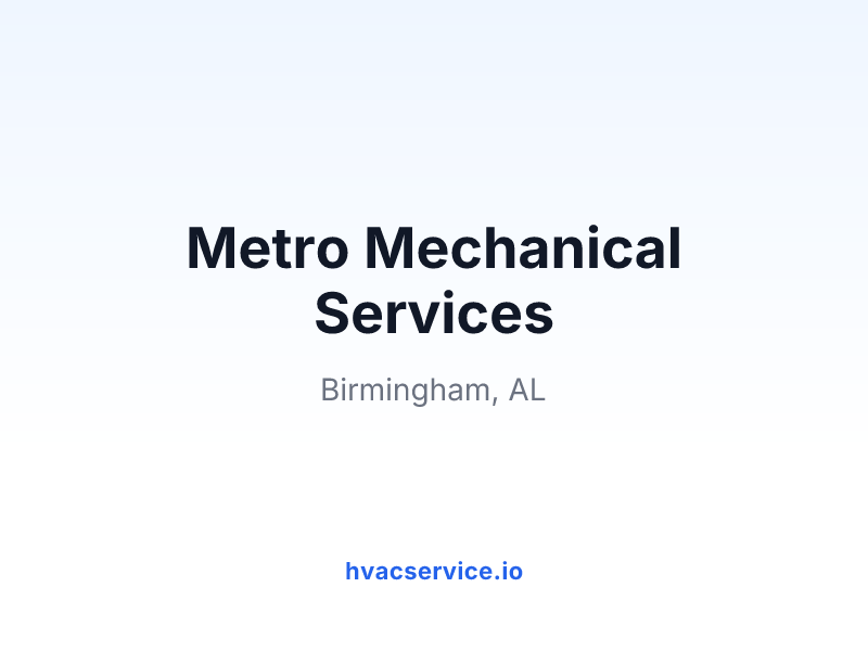 Metro Mechanical Services