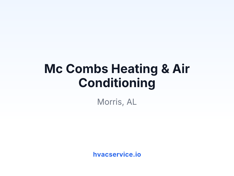Mc Combs Heating & Air Conditioning