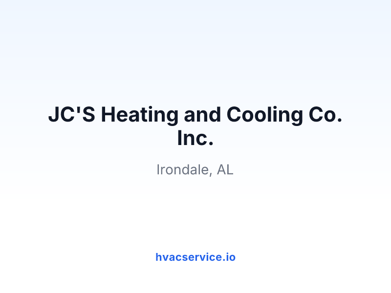 JC'S Heating and Cooling Co. Inc.