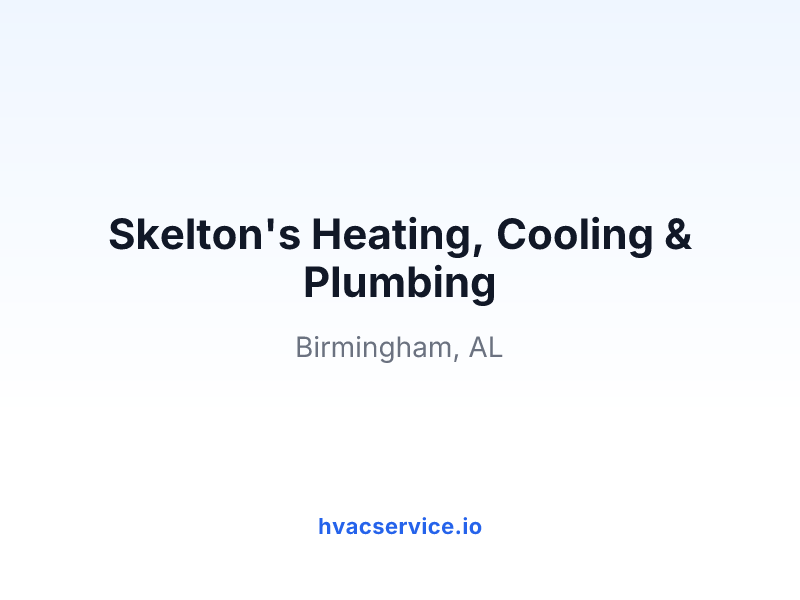 Skelton's Heating, Cooling & Plumbing