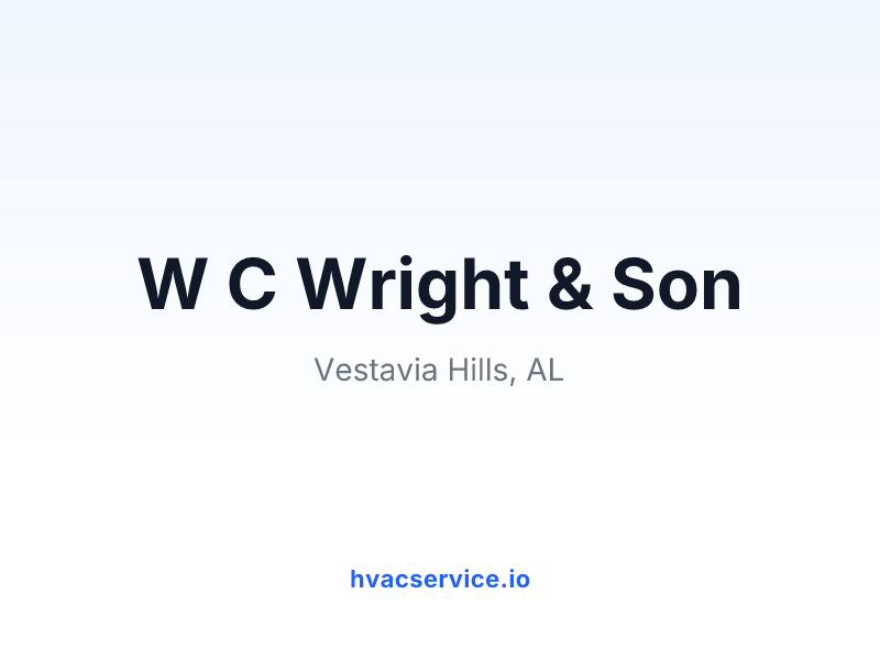 W C Wright & Son