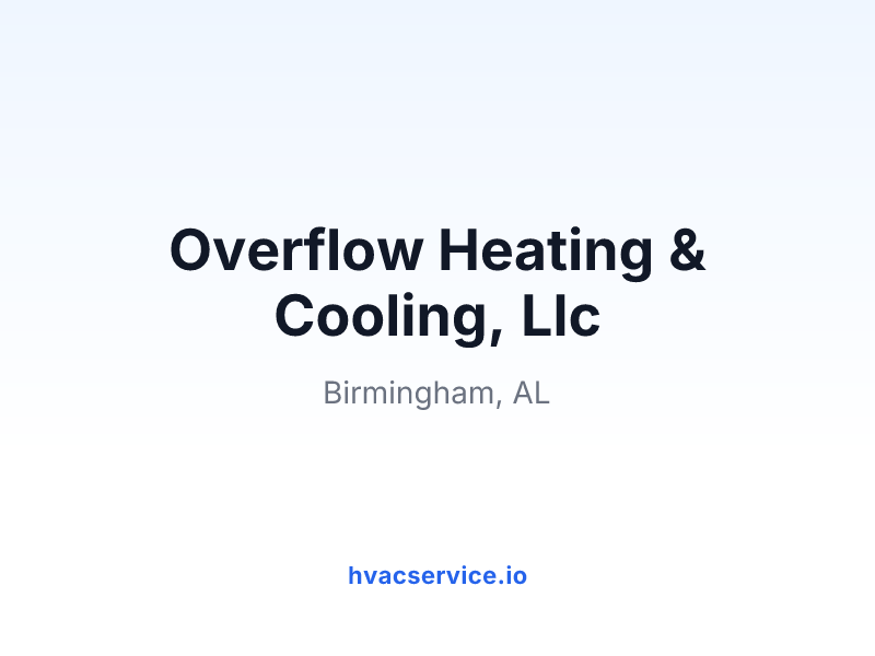 Overflow Heating & Cooling, Llc
