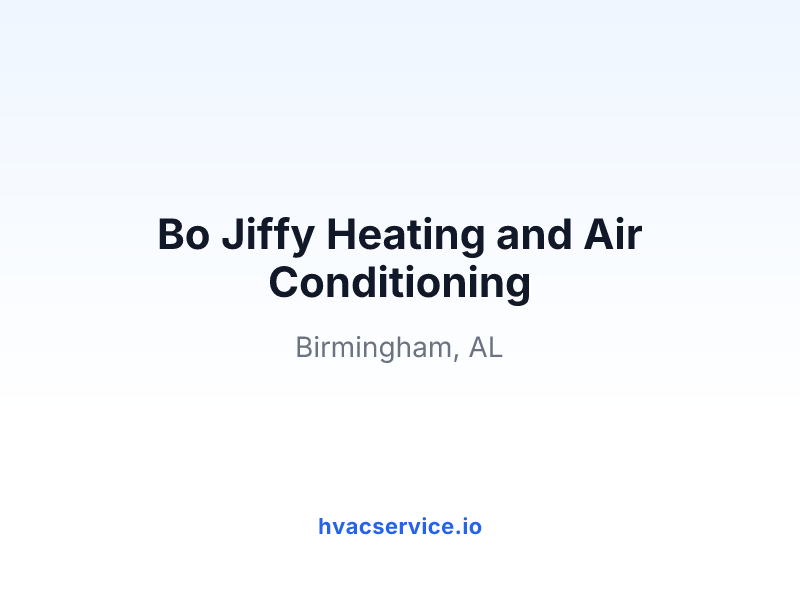 Bo Jiffy Heating and Air Conditioning