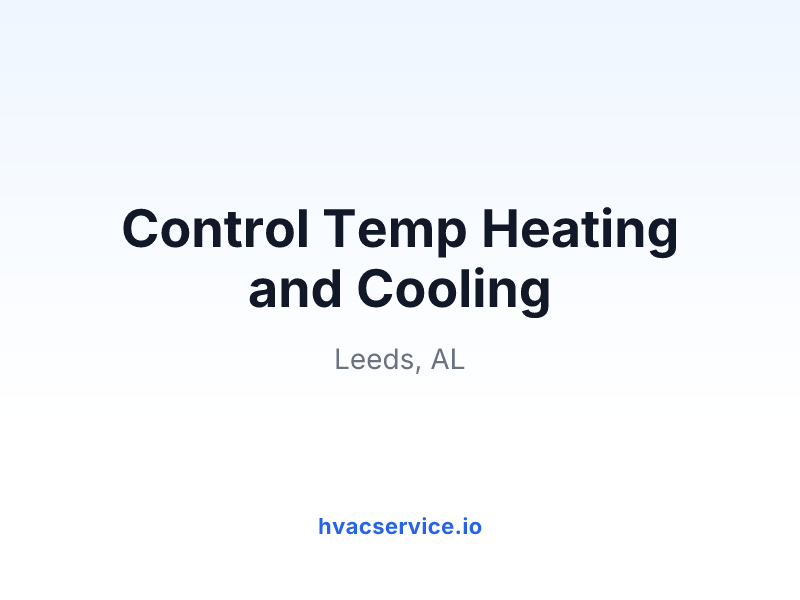 Control Temp Heating and Cooling