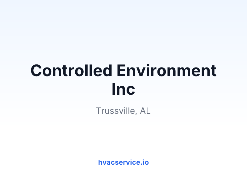 Controlled Environment Inc