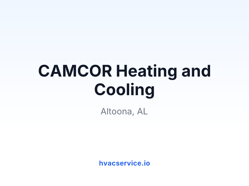 CAMCOR Heating and Cooling