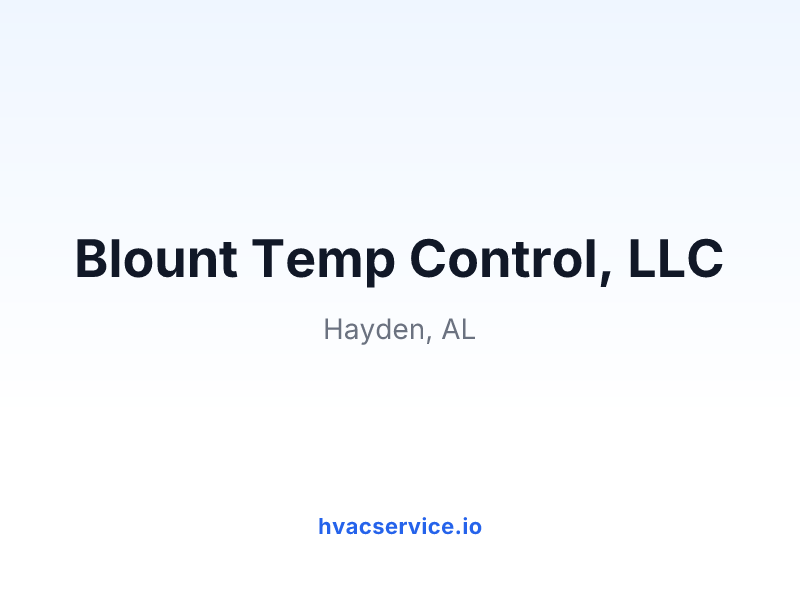 Blount Temp Control, LLC