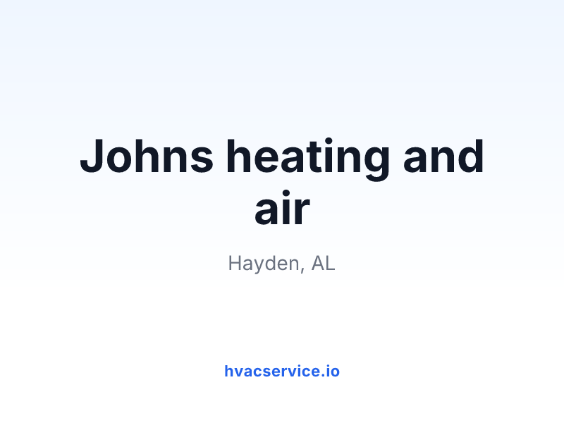 Johns heating and air
