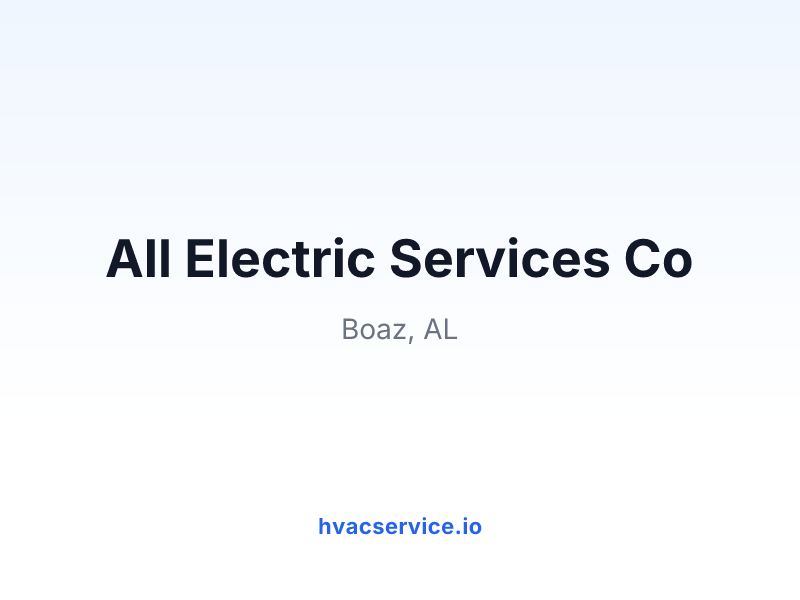 All Electric Services Co