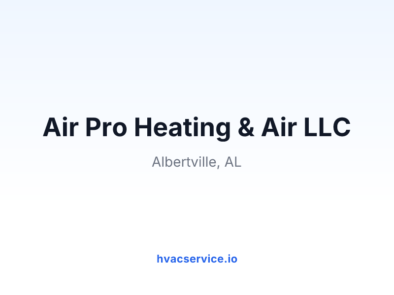 Air Pro Heating & Air LLC