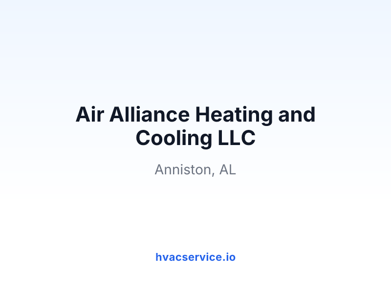Air Alliance Heating and Cooling LLC