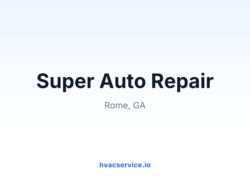 Super Auto Repair