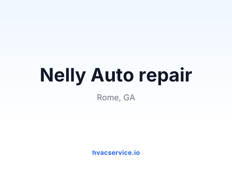 Nelly Auto repair