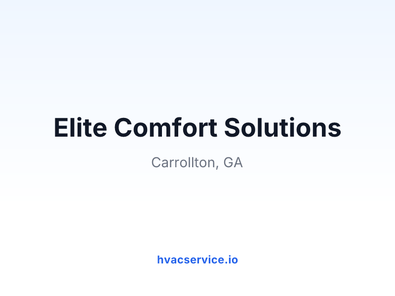 Elite Comfort Solutions