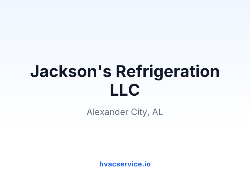 Jackson's Refrigeration LLC