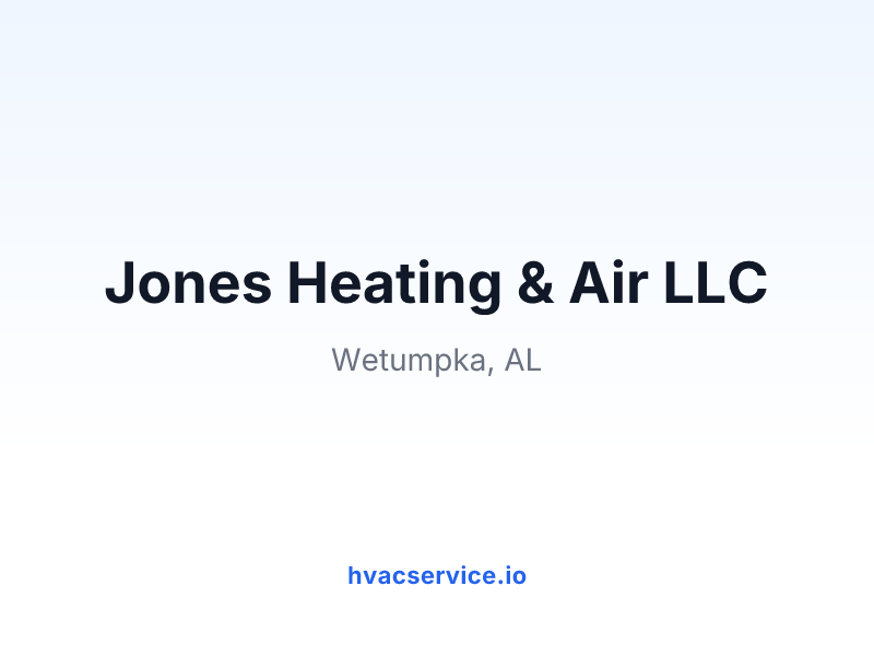 Jones Heating & Air LLC