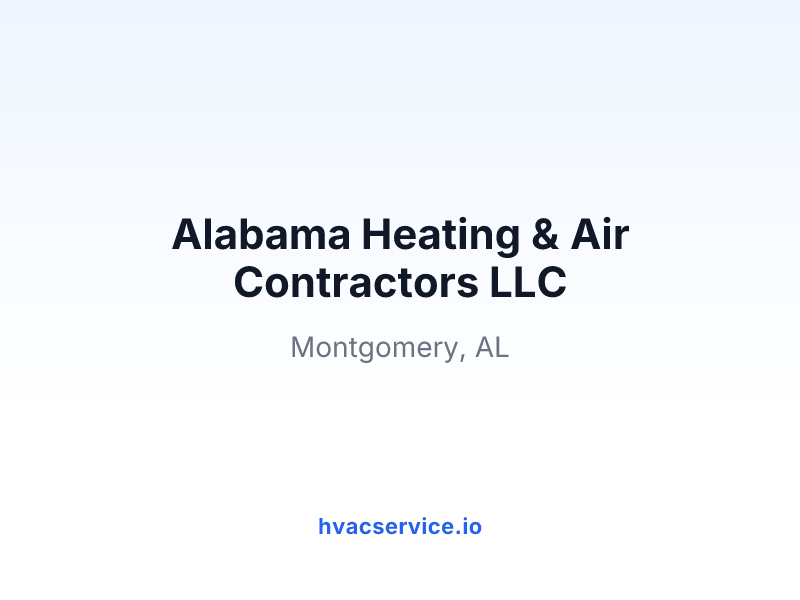 Alabama Heating & Air Contractors LLC