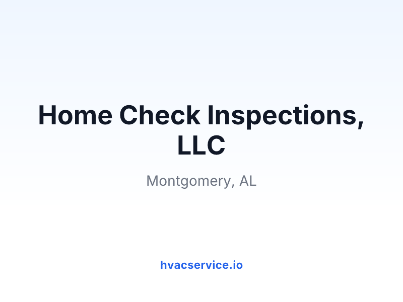 Home Check Inspections, LLC