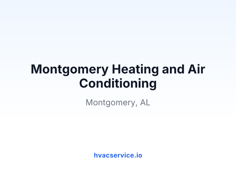 Montgomery Heating and Air Conditioning