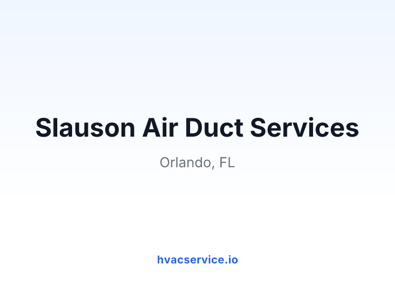 Slauson Air Duct Services