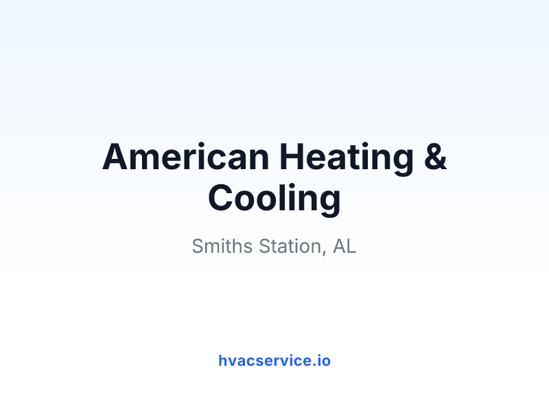 American Heating & Cooling
