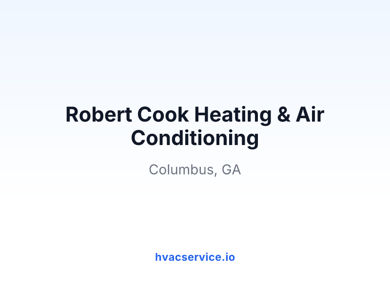 Robert Cook Heating & Air Conditioning