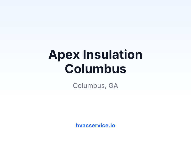 Apex Insulation Columbus