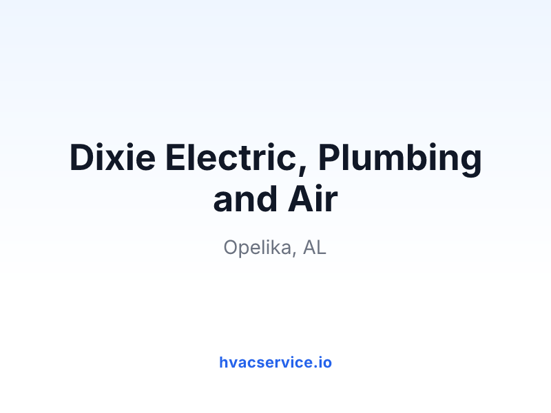 Dixie Electric, Plumbing and Air