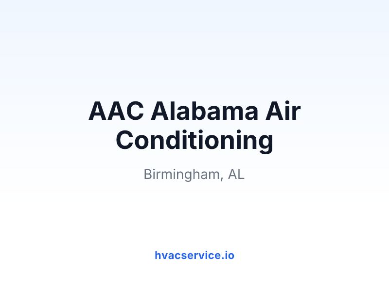 AAC Alabama Air Conditioning
