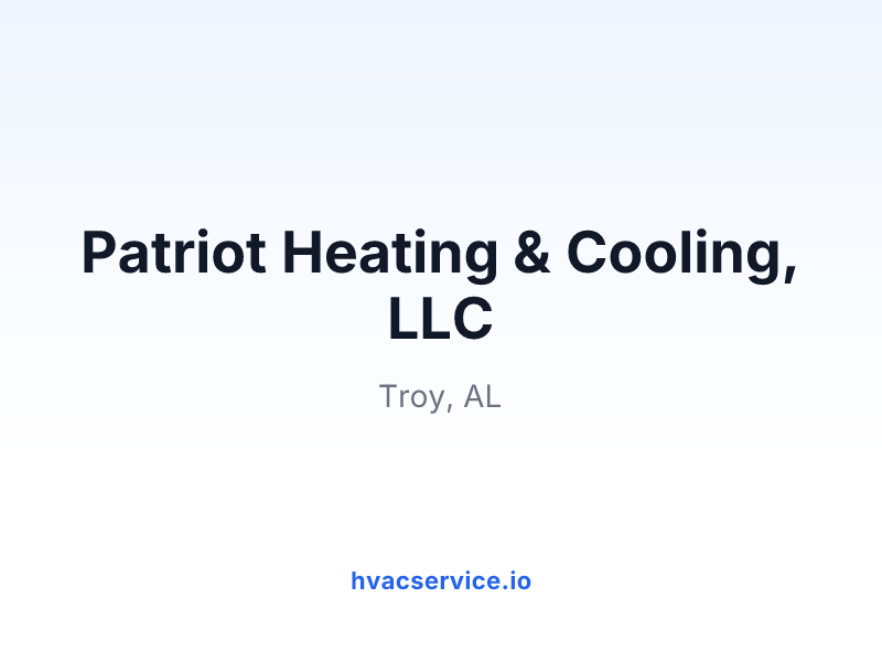 Patriot Heating & Cooling, LLC