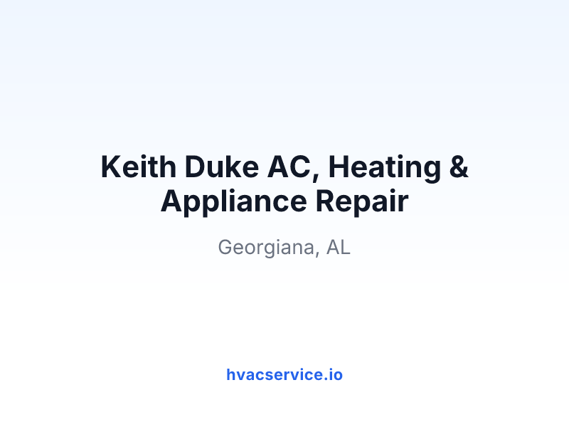 Keith Duke AC, Heating & Appliance Repair