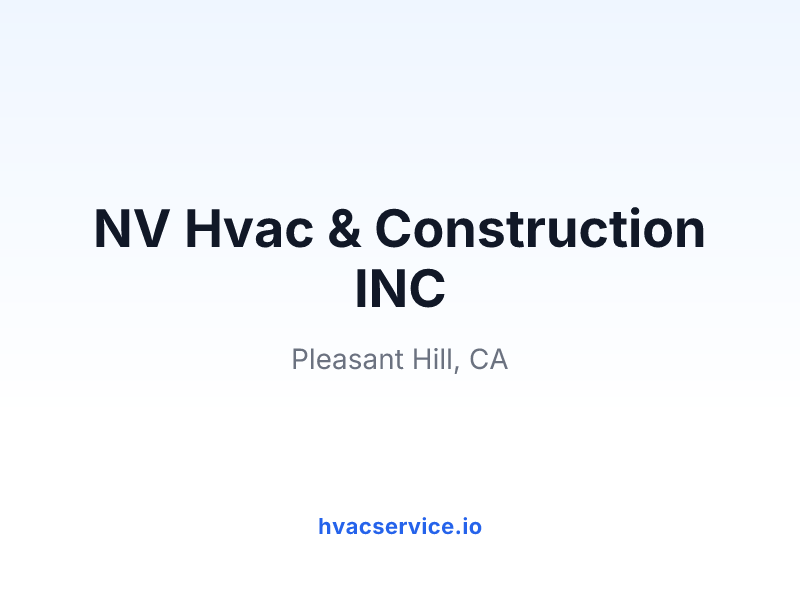 NV Hvac & Construction INC