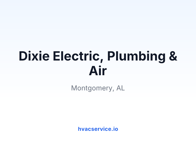 Dixie Electric, Plumbing & Air