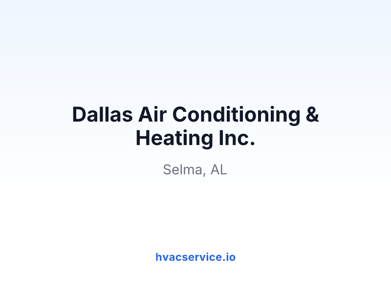 Dallas Air Conditioning & Heating Inc.