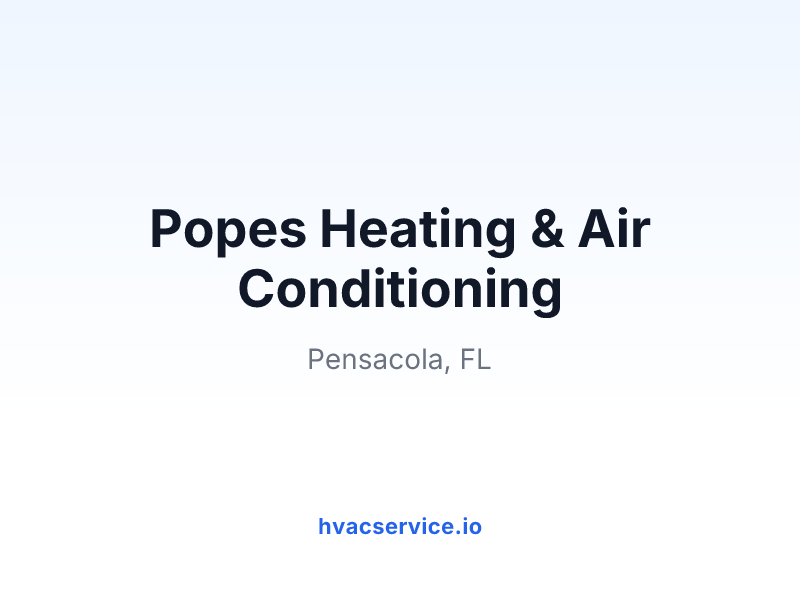 Popes Heating & Air Conditioning