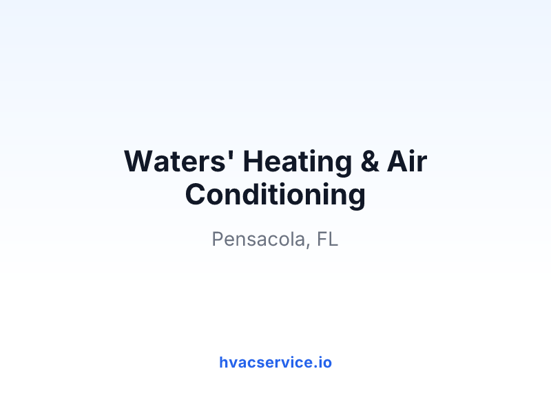 Waters' Heating & Air Conditioning