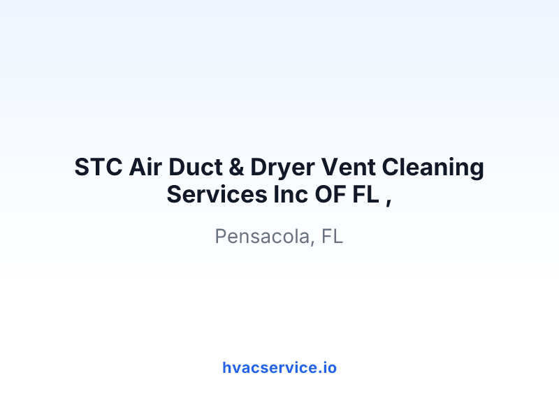 STC Air Duct & Dryer Vent Cleaning Services Inc OF FL ,