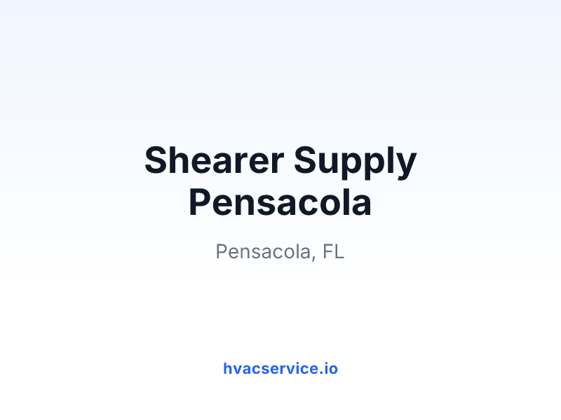 Shearer Supply Pensacola
