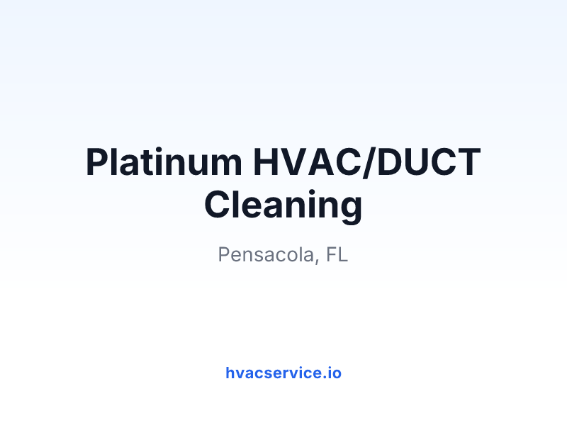 Platinum HVAC/DUCT Cleaning