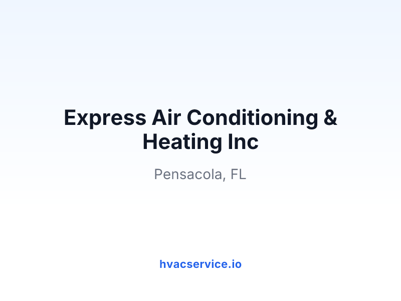 Express Air Conditioning & Heating Inc
