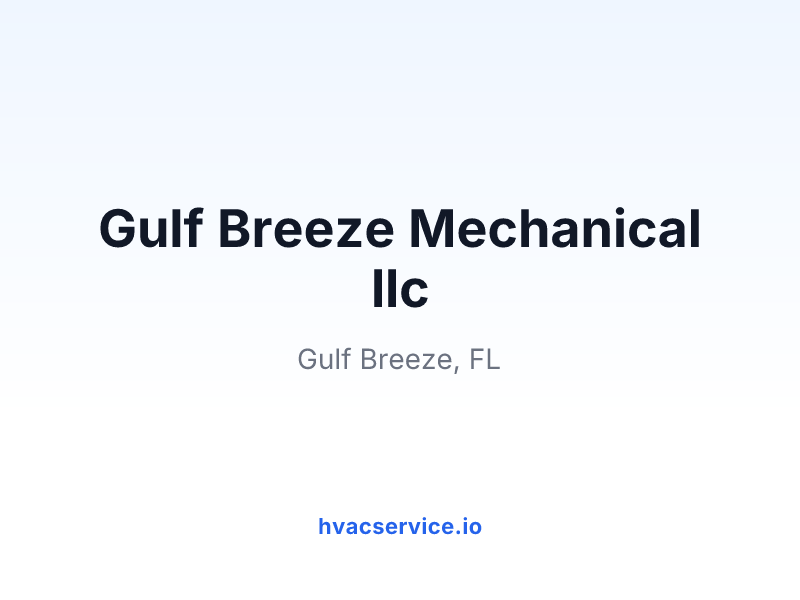 Gulf Breeze Mechanical llc