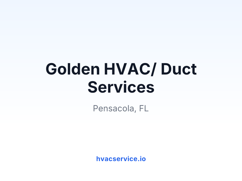Golden HVAC/ Duct Services