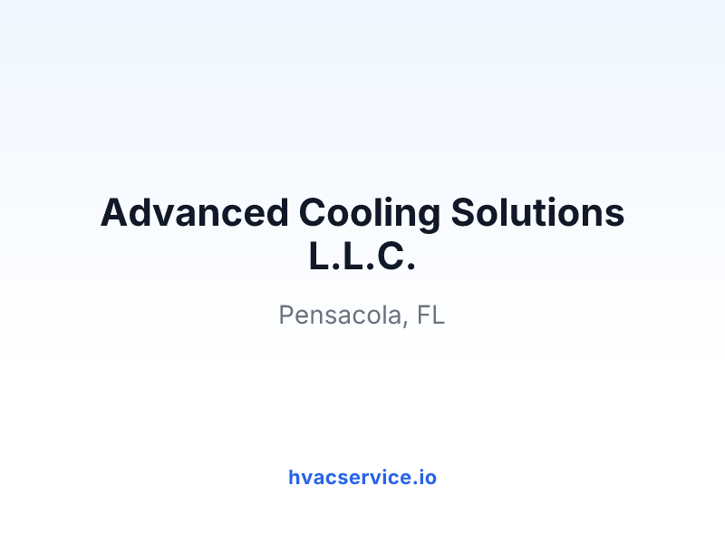 Advanced Cooling Solutions L.L.C.