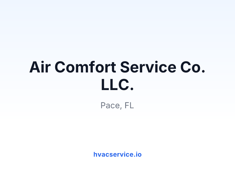 Air Comfort Service Co. LLC.