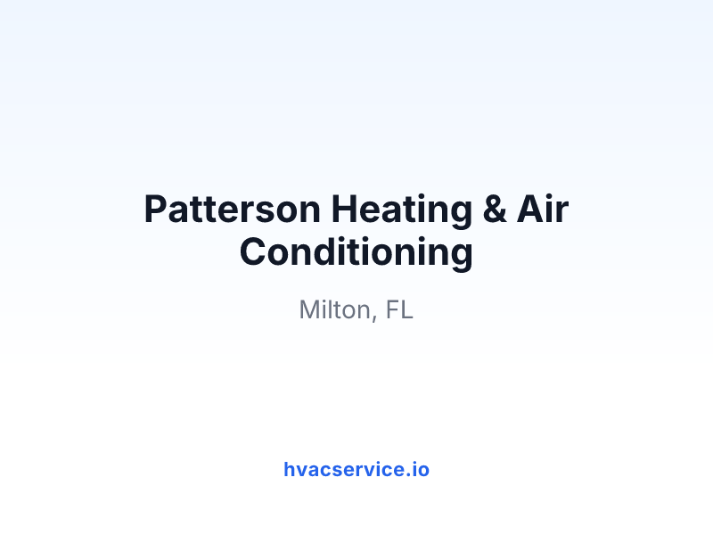 Patterson Heating & Air Conditioning