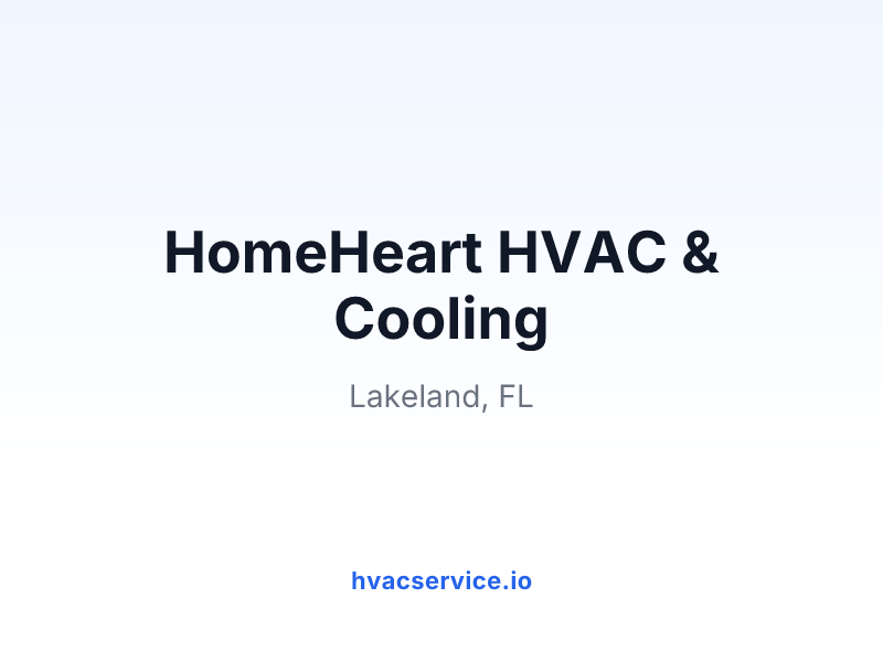 HomeHeart HVAC & Cooling